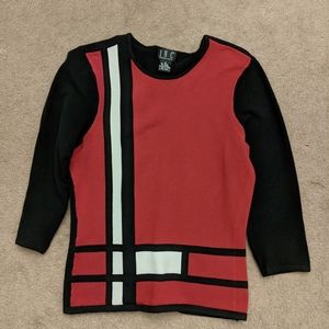 INC Color Block Sweater